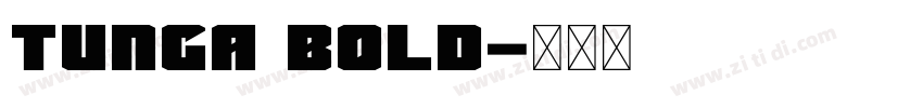 tunga bold字体转换